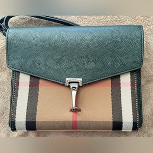 Burberry Macken House Check Derby Leather Crossbody Bag